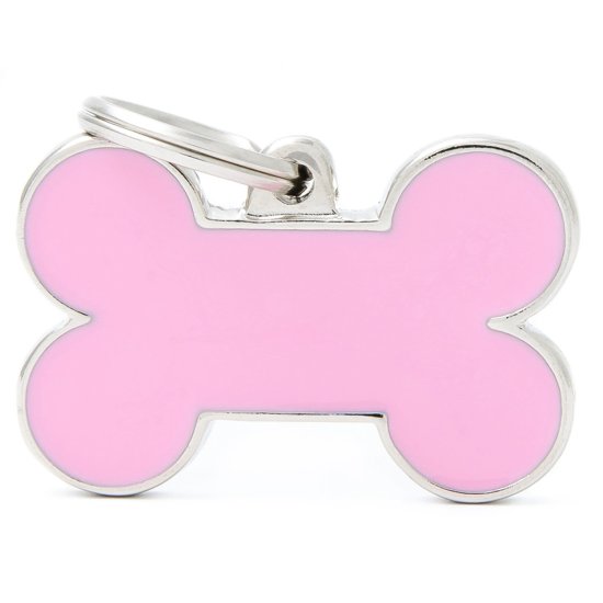 (image for) MYF Tag Basic Handmade Bone Pastel Pink Large - Click Image to Close