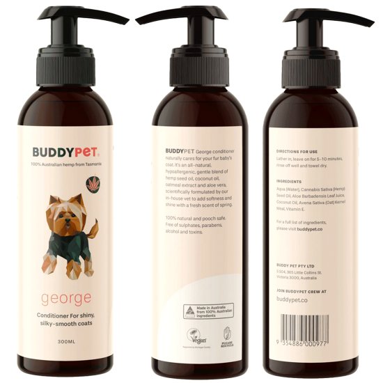 (image for) Buddypet George Hemp Seed Oil Conditioner 300ml - Click Image to Close