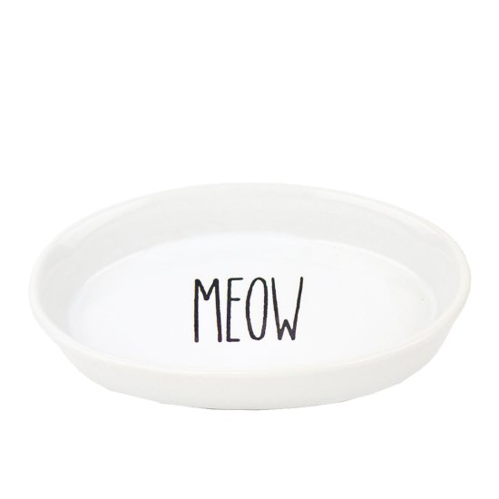 (image for) Barkley+Bella Dish Ceramic Cattitude Meow - Click Image to Close