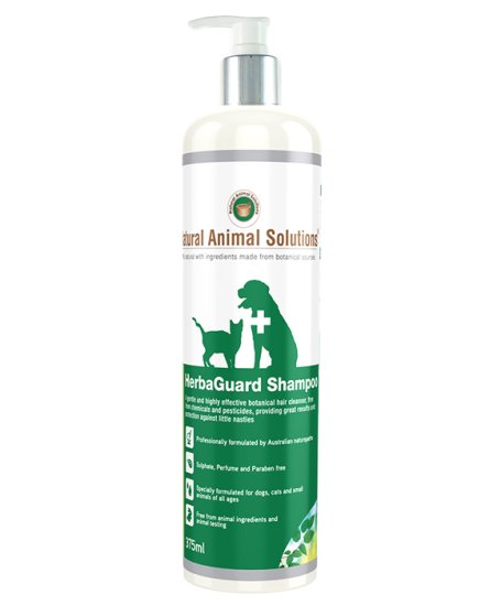 (image for) Natural Animal Solutions Herbaguard Shampoo 375ml - Click Image to Close