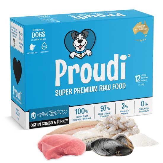 (image for) Proudi for Dogs 2.4kg Ocean Combo Turkey - Click Image to Close