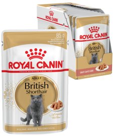 (image for) Royal Canin Cat Wet Pouches 12X85G British Shorthair Adult