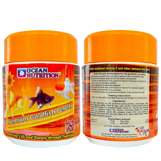 (image for) Ocean Nutrition FreshWater Premium Goldfish Pellets 110g - Click Image to Close