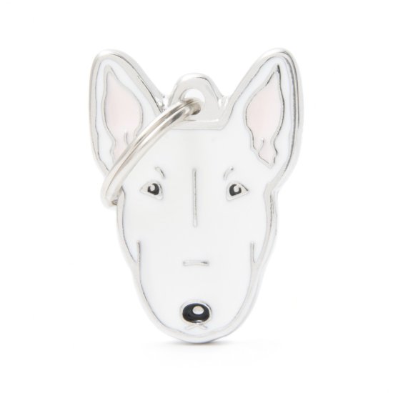 (image for) MYF Tag Friends Bull Terrier White - Click Image to Close