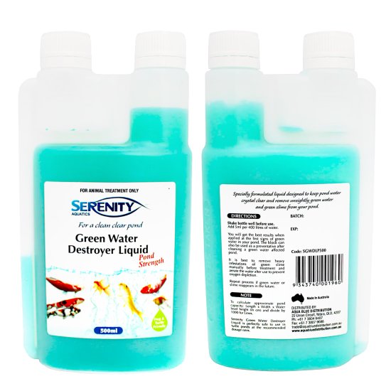(image for) Serenity Pond Green Water Destroyer 500ml - Click Image to Close