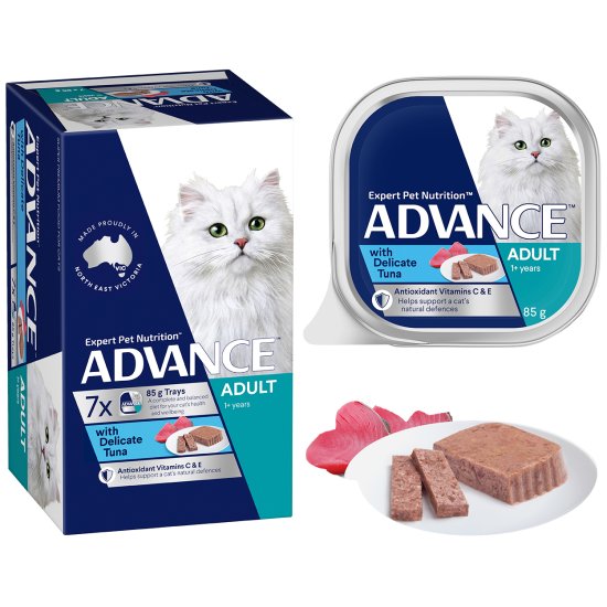 (image for) Advance Cat Wet Multipack 7x85g Adult Delicate Tuna - Click Image to Close