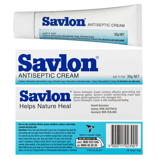 (image for) Savlon Antiseptic Cream 30g - Click Image to Close