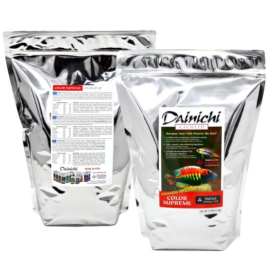(image for) Dainichi Cichlid Colour Supreme Sinking Small Pellet 2.5kg 3mm - Click Image to Close