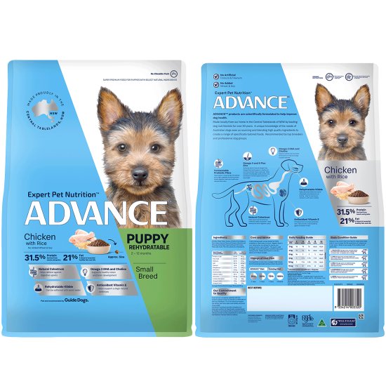 (image for) Advance Dog Puppy Small Breed Chicken 800g - Click Image to Close