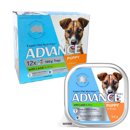 (image for) Advance Dog Wet 12X100g Puppy Lamb Rice - Click Image to Close