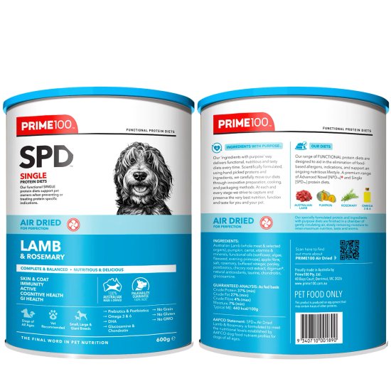 (image for) Prime100 Air SPD Lamb Rosemary 600g - Click Image to Close