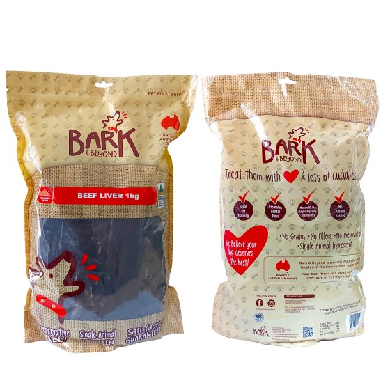 (image for) Bark Dried Beef Liver 1kg - Click Image to Close