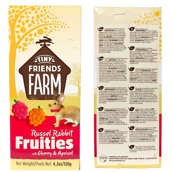 (image for) Tiny Freinds Farm Rabbit Fruities 120g - Click Image to Close