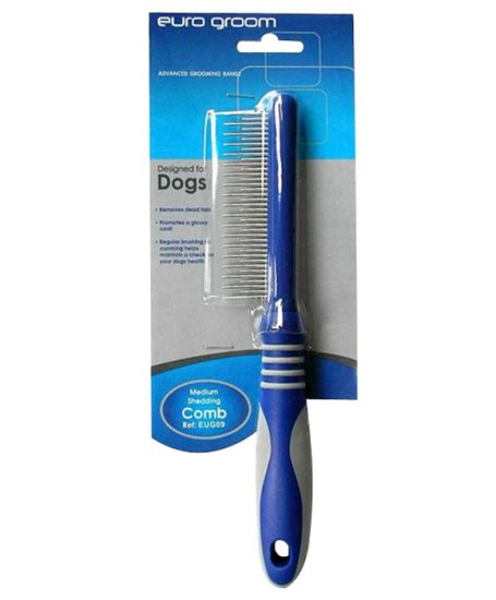 (image for) Euro Groom Shedding Comb Medium - Click Image to Close