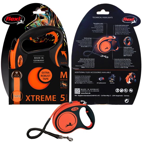 (image for) Flexi Xtreme Tape 5M Medium Black Orange - Click Image to Close