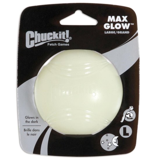 (image for) Chuckit Max Glo Ball Large 7.5cm - Click Image to Close