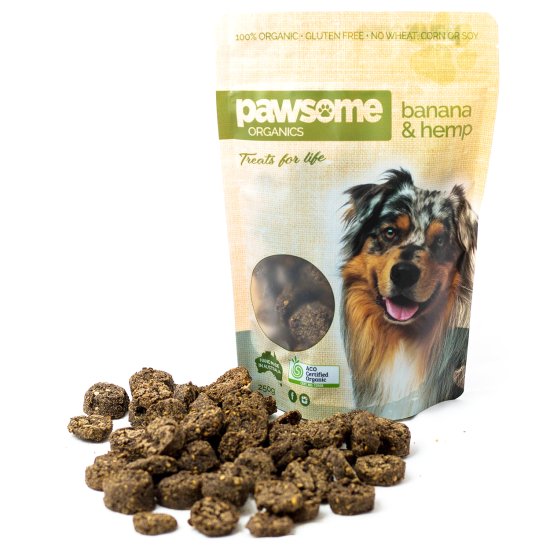 (image for) Pawsome Treats Banana Hemp 200g - Click Image to Close