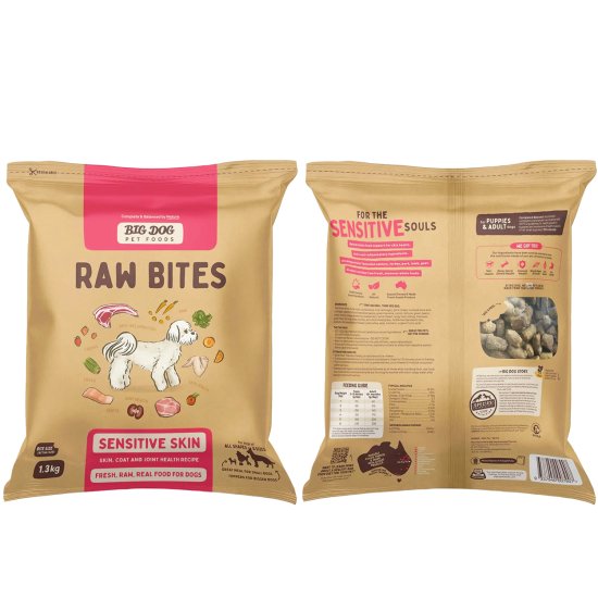 (image for) BD Raw Bites for Dogs 1.3kg Sensitive Skin - Click Image to Close