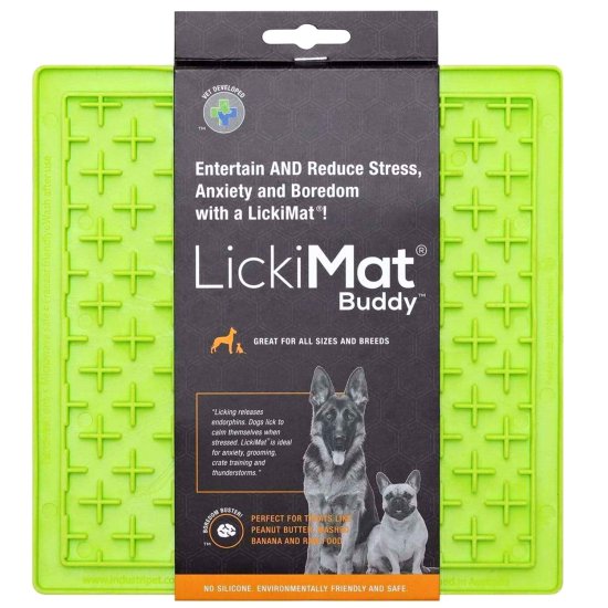 (image for) LickiMat Dog Buddy Green - Click Image to Close