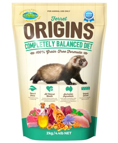 (image for) Vetafarm Origins Ferret Diet 2kg - Click Image to Close