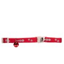 (image for) Beaupets Cat Collar Reflective Fish/Bone Red