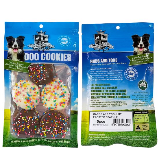 (image for) Huds Toke Cookie Sparkle Cookies 5Pack 4.5cm - Click Image to Close