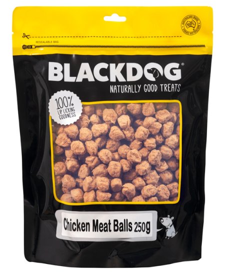 (image for) Blackdog Treats Meat Balls 250g Chicken - Click Image to Close