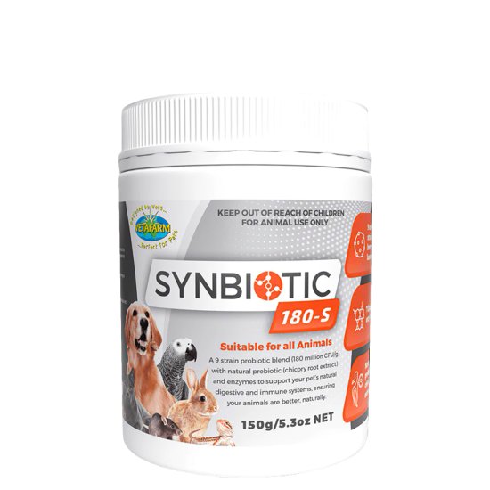 (image for) Vetafarm Synbiotic Probiotic 180-s 150g - Click Image to Close