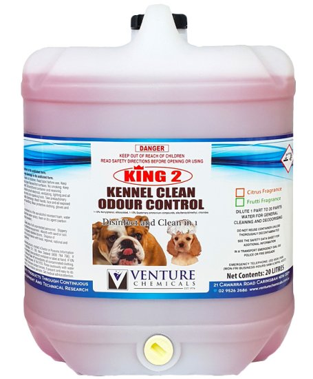 (image for) King2 Kennel Clean Disinfectant Oudour Control 20L Bubble Gum - Click Image to Close