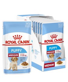 (image for) Royal Canin Dog Wet 10x140g Medium Puppy