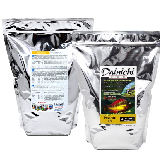 (image for) Dainichi Cichlid Veggie FX Sinking Small Pellet 2.5kg 3mm - Click Image to Close