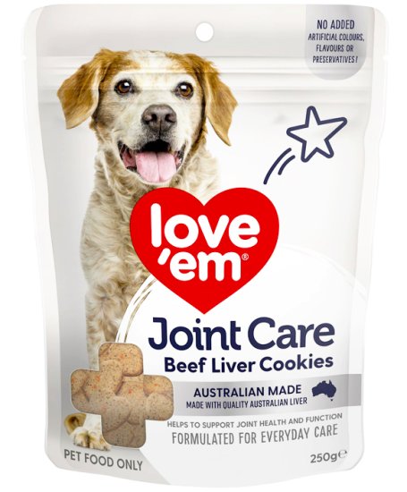 (image for) Love Em Cookie Joint Care 250g Beef - Click Image to Close