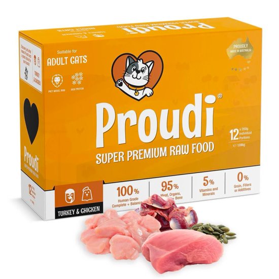 (image for) Proudi for Cats 1.08kg Turkey Chicken - Click Image to Close