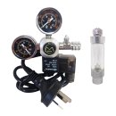 (image for) AQ CO2 Dual Pressure Regulator with Bubble Counter 240v