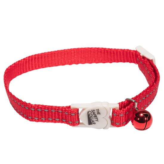 (image for) Beaupets Cat Collar Adjustable Reflective Red - Click Image to Close