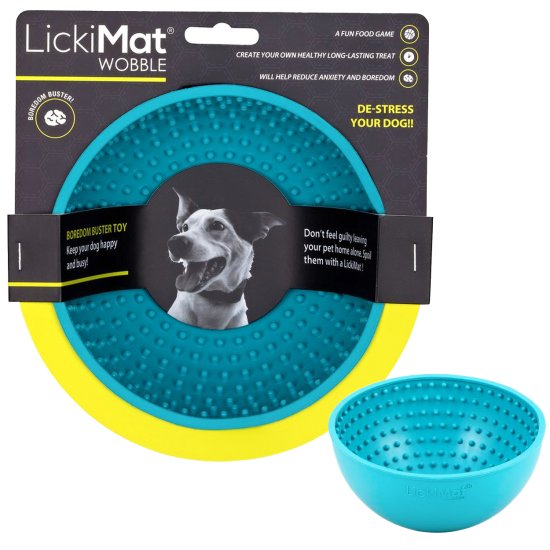 (image for) LickiMat Dog Wobble Turquoise - Click Image to Close