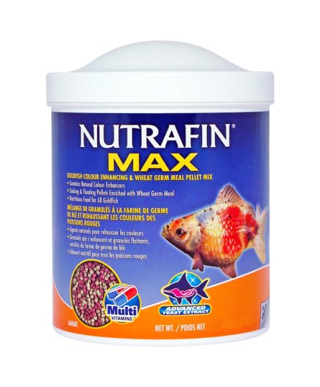 (image for) Nutrafin Max Goldfish Colour/Wheatgerm Pellets 195gm - Click Image to Close