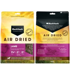 (image for) Black Hawk Dog Air Dried 450g Lamb