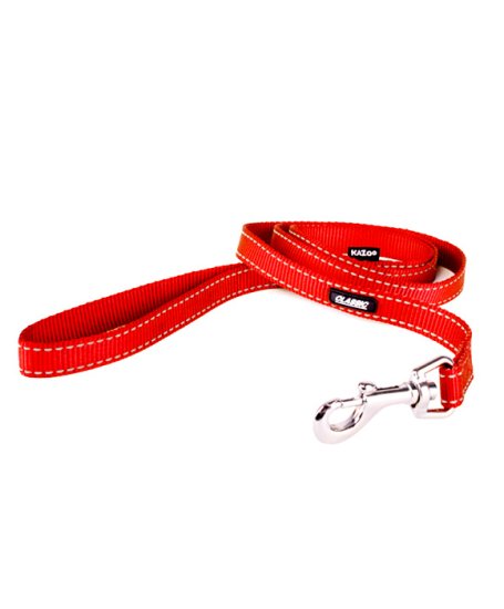 (image for) Kazoo Classic Nylon Lead Red 1800X15Mm - Click Image to Close