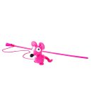 (image for) Rogz Cat Teaser Toy Wand 80cm Pink Mouse