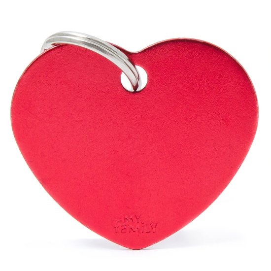 (image for) MYF Tag Basic Heart Red Large - Click Image to Close