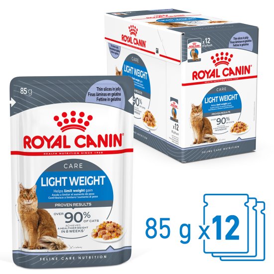 (image for) Royal Canin Cat Wet Pouches 12X85G Jelly Light Ultra - Click Image to Close