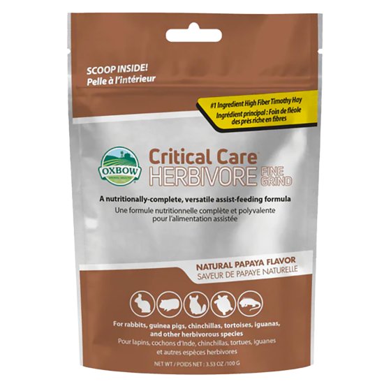 (image for) Oxbow Critical Care Herbivore 100g - Click Image to Close