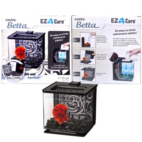 (image for) Marina EZ Care Betta Kit 2.5lt Black - Click Image to Close