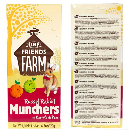 (image for) Tiny Freinds Farm Rabbit Munchers 120g - Click Image to Close