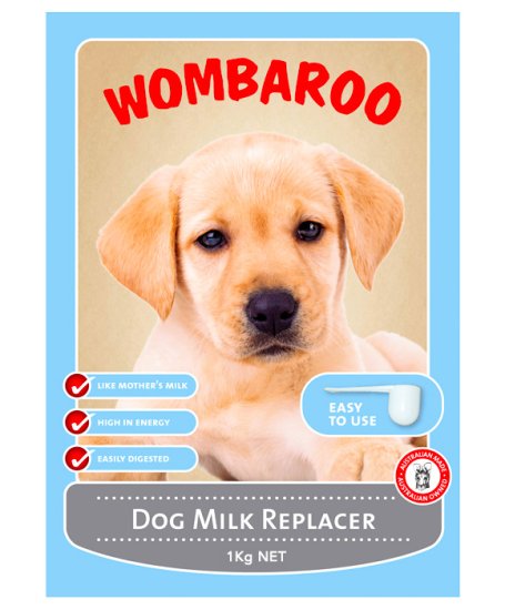 (image for) Wombaroo Dog Milk Replace 1kg - Click Image to Close