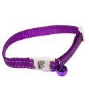 (image for) Beaupets Cat Collar Adjustable Reflective Purple