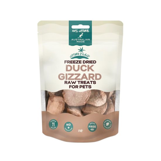 (image for) Nature Island Freeze Dried Treats 80g Duck Gizzard - Click Image to Close