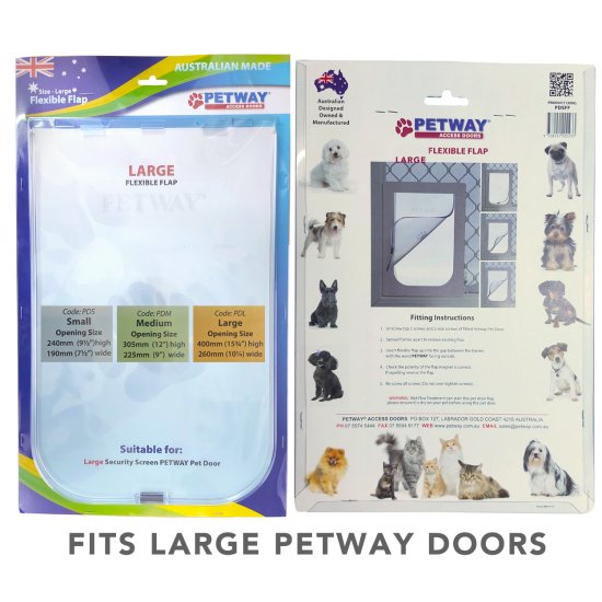 (image for) Petway Pet Door Flexible Flap Large - Click Image to Close