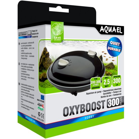 (image for) Aquael Air Pump OxyBoost300 - Click Image to Close